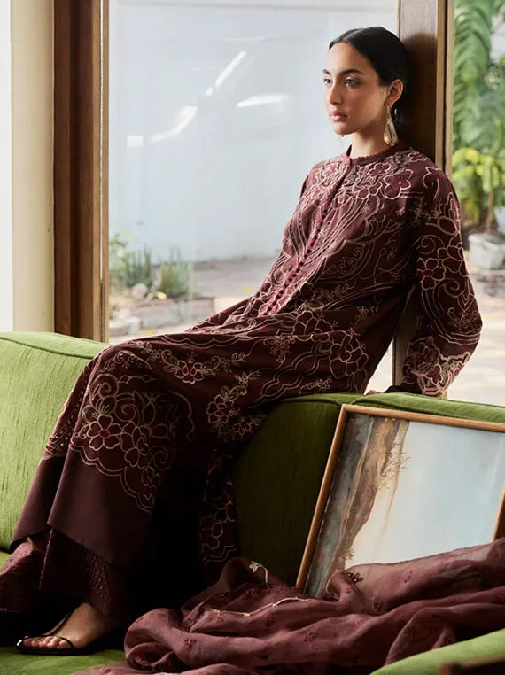 Satori Luxury Lawn Collection 2025 By Zara Shahjahan (SHIZUMI-4B)