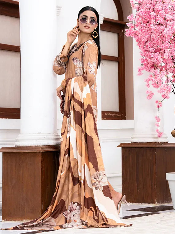 Sephora Print Zari Leather Peach Collection 2025 (D-05) – Umar Poshak