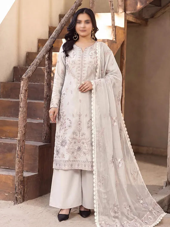 Seran by Fantak Unstitched Karandi Lawn Collection'26 V-525 (D-06)