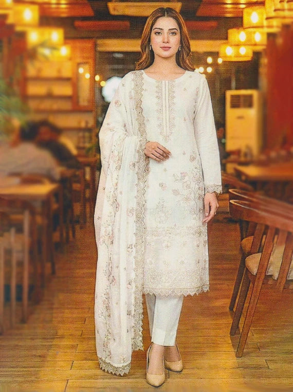 Shaista Luxury Embroidered Lawn Edit26 Vol-26DG09 (D-03)