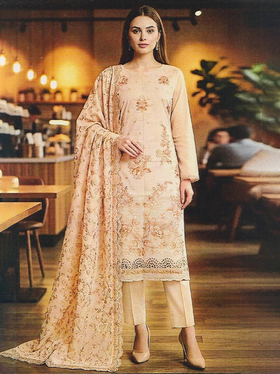 Shaista Luxury Embroidered Lawn Edit26 Vol-26DG09 (D-04)
