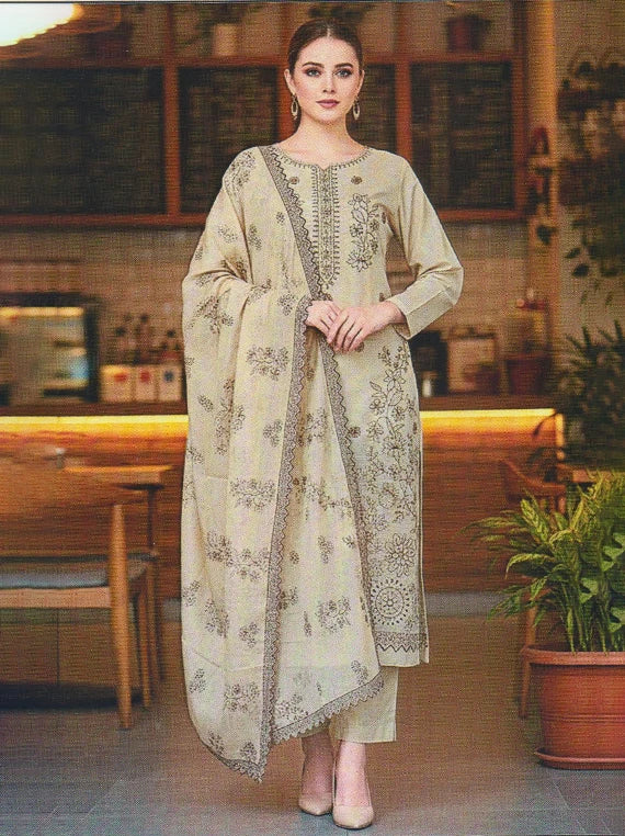 Shaista Luxury Embroidered Lawn Edit26 Vol-26DG09 (D-07)