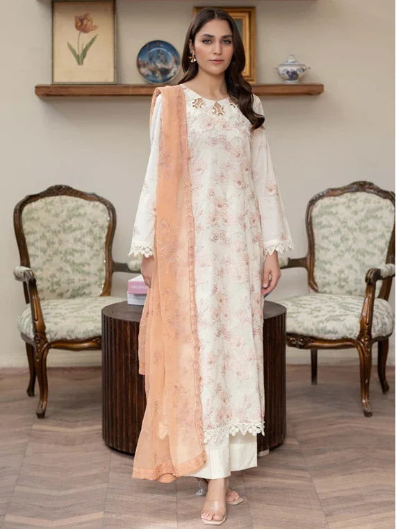 Shamsa by Noor-e-Fajar Embroidered Lawn Collection 2026 (NF-1450)