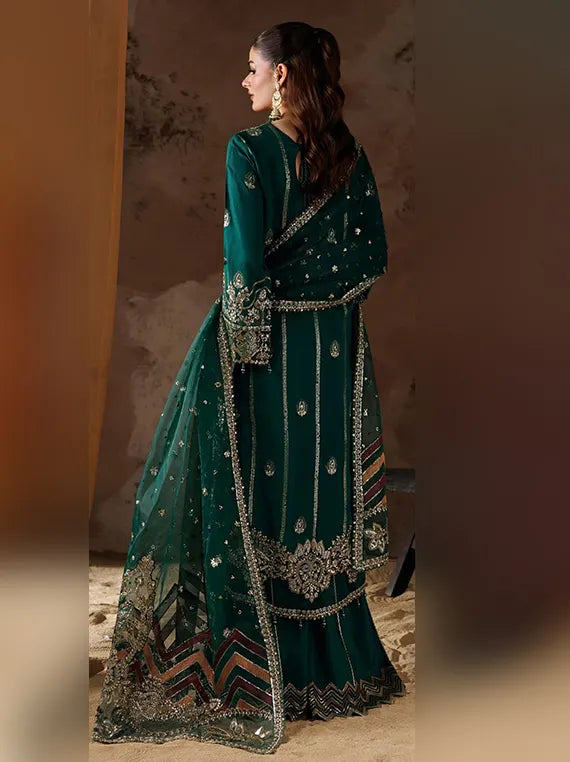 Shehnai by Ramsha Unstitched Embroidered Rawsilk Collection'26 V-02 (SS-201)