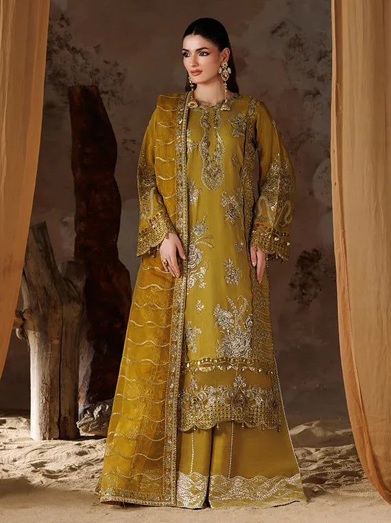 Shehnai by Ramsha Unstitched Embroidered Rawsilk Collection'26 V-02 (SS-204)