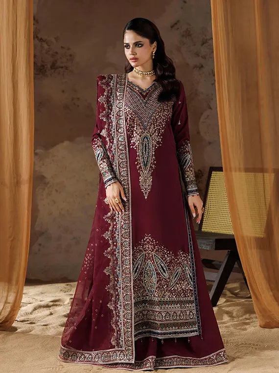 Shehnai by Ramsha Unstitched Embroidered Rawsilk Collection'26 V-02 (SS-206)