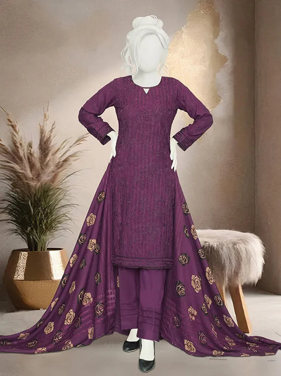 Silsilay By ABC Printed Embroidered Dhanak Collection 2025 Vol-05 (D-07)