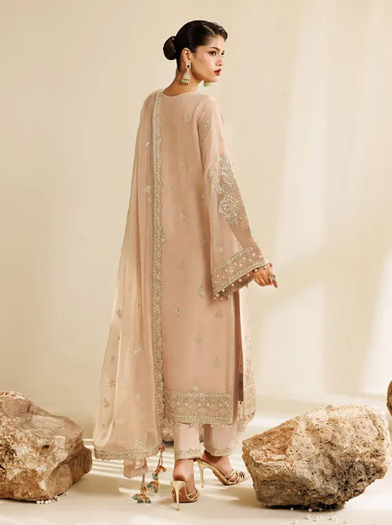 Sireine by Alizeh Unstitched Embroidered Chiffon Collection'26 (01-Dune)