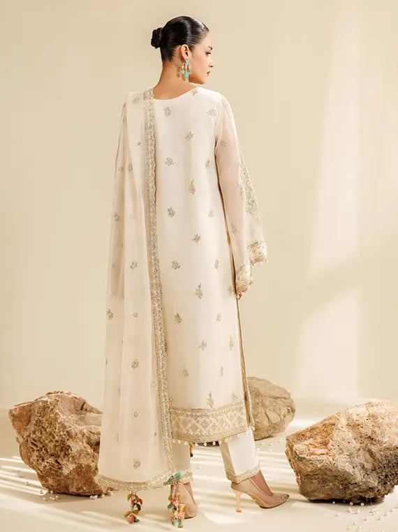 Sireine by Alizeh Unstitched Embroidered Chiffon Collection'26 (02-Cloud)