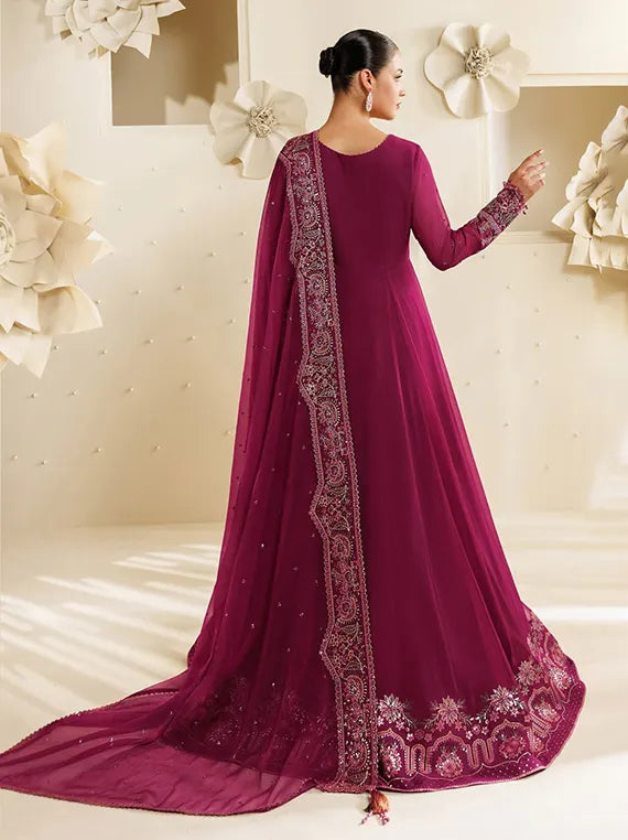 Sireine by Alizeh Unstitched Embroidered Chiffon Collection'26 (06-Rubyra)