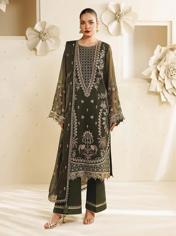 Sireine by Alizeh Unstitched Embroidered Chiffon Collection'26 (08-Sorel)