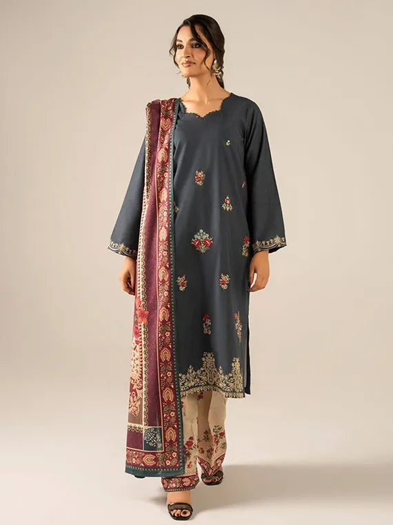 Sitara Textile Printed Embroidered Khaddar Collection 2025 (2609)