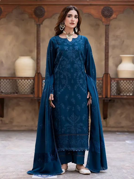 Smile by Azam Arts Embroidered Unstitched Dhanak Slub Collection'26 (D-03)