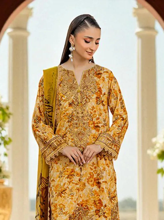 Smile by Azam Arts Printed Embroidered Viscose Collection 2025 (D-1946)