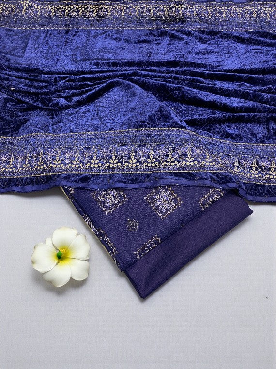 Softness & Cozy Embroidered Peach Leather Edit 2025 (25DS32-02)