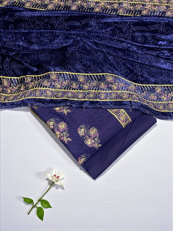 Softness & Cozy Embroidered Peach Leather Edit 2025 (25DS32-06)