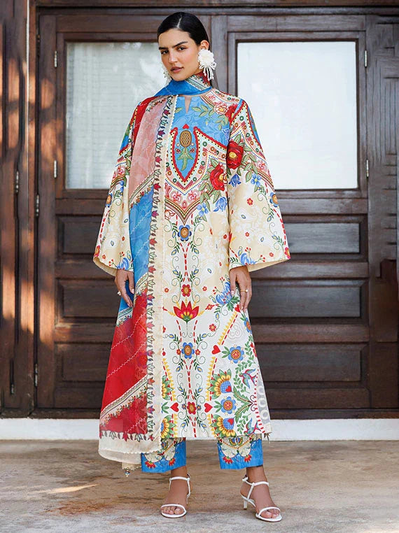 Summer Bloom by Jazmin Lawn Collection 2026 Vol-01 (USE-9312)