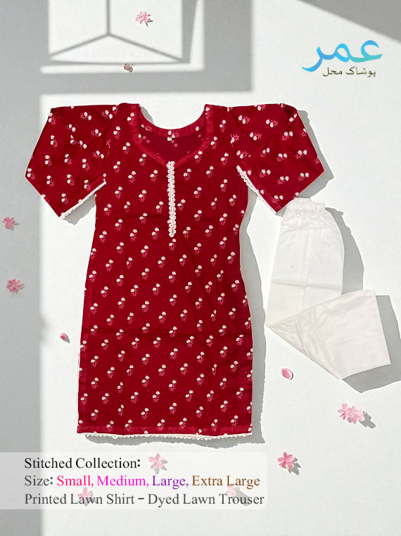 Summer Grace 2PC Stitched Lawn Edit25 (25MX13-01)