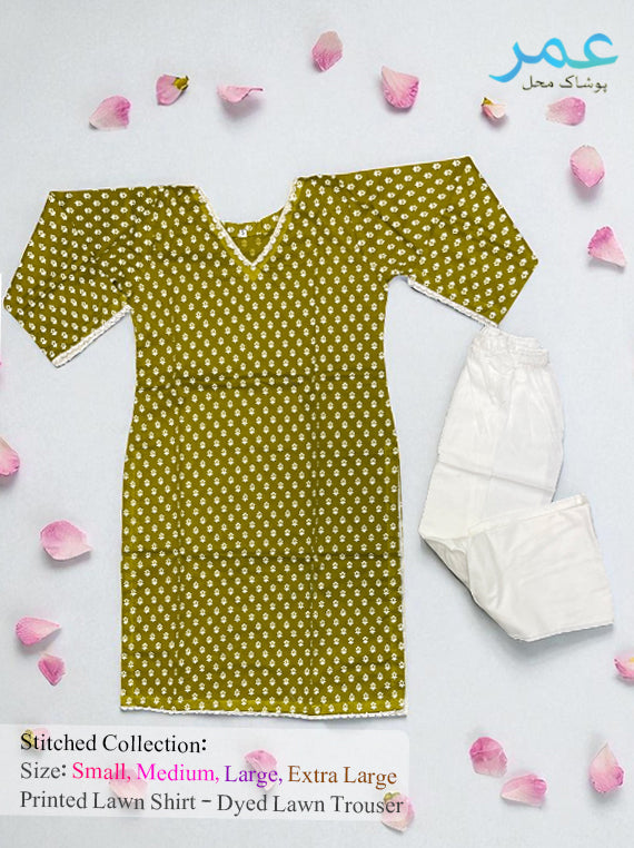 Summer Grace 2PC Stitched Lawn Edit25 (25MX13-15)