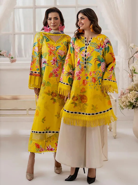 SunShine Bloom Printed Cotton Silk Collection 2025 by Alzohaib (S-03)