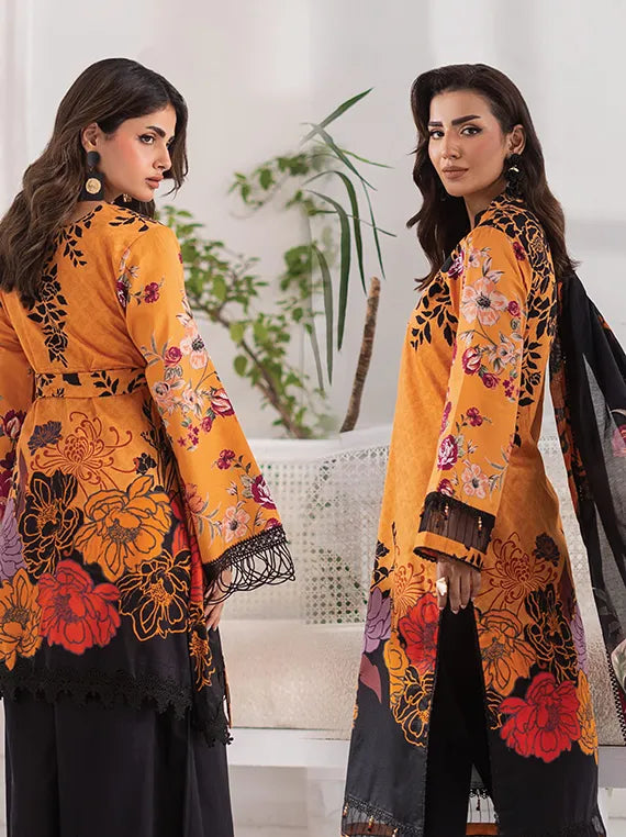 SunShine Bloom Printed Cotton Silk Collection 2025 by Alzohaib (S-08)