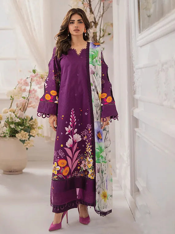 SunShine Bloom Printed Cotton Silk Collection 2025 by Alzohaib (S-09)