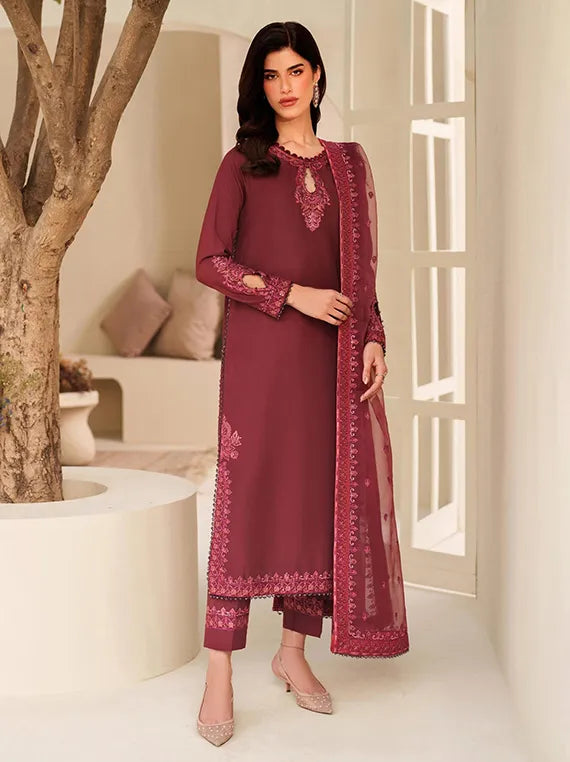 TABEER by Zarif Embroidered Silk Collection 2026 (01-Malika)