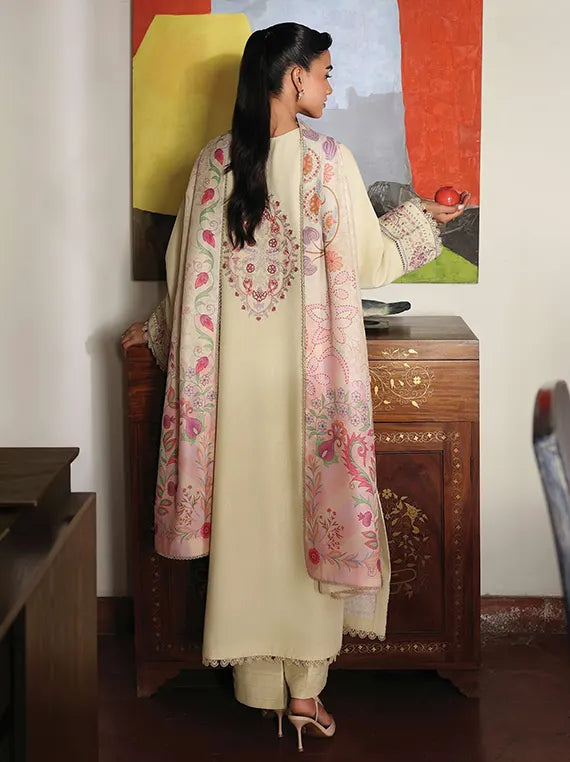 THE HEIRLOOM by Seran Unstitched Khaddar Collection 26 (ELARA D-07)