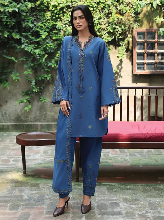 THE HEIRLOOM by Seran Unstitched Khaddar Collection'26 (AVELIS D-08)