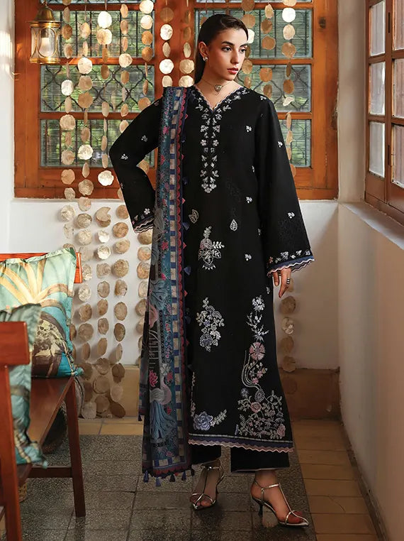 THE HEIRLOOM by Seran Unstitched Khaddar Collection'26 (NOIRA D-12)