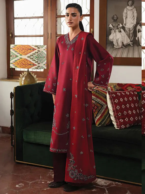 THE HEIRLOOM by Seran Unstitched Khaddar Collection'26 (SORELLE D-02)