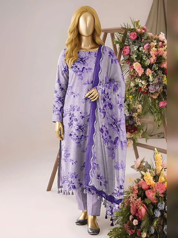 Tabinda by ABC Staple Slub Printed Unstitched Collection'26 (D-01)
