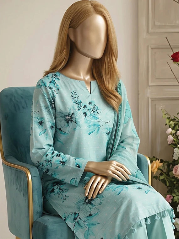 Tabinda by ABC Staple Slub Printed Unstitched Collection'26 (D-03)