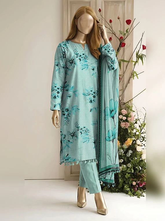 Tabinda by ABC Staple Slub Printed Unstitched Collection'26 (D-03)