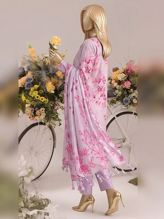 Tabinda by ABC Staple Slub Printed Unstitched Collection'26 (D-07)