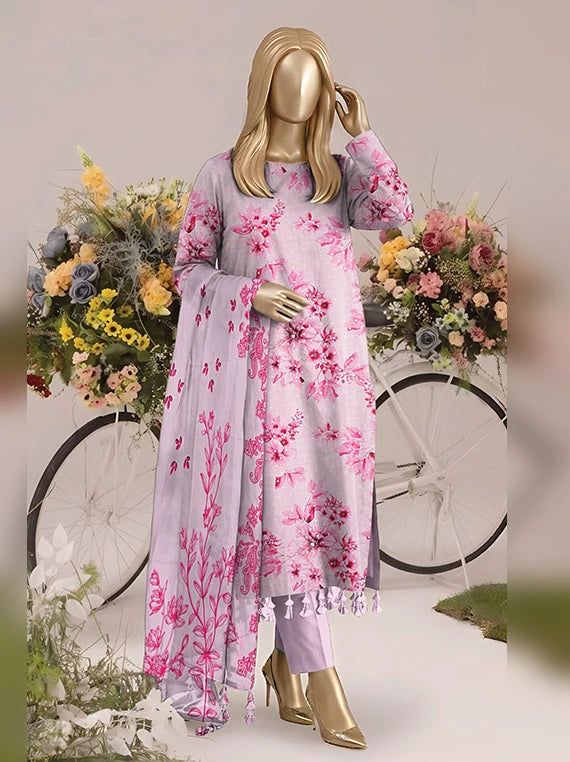 Tabinda by ABC Staple Slub Printed Unstitched Collection'26 (D-07)