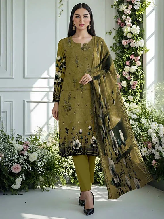 Tanzila EMB Bana Dora Linen Collection 2025 By Bin Atta (D-08)