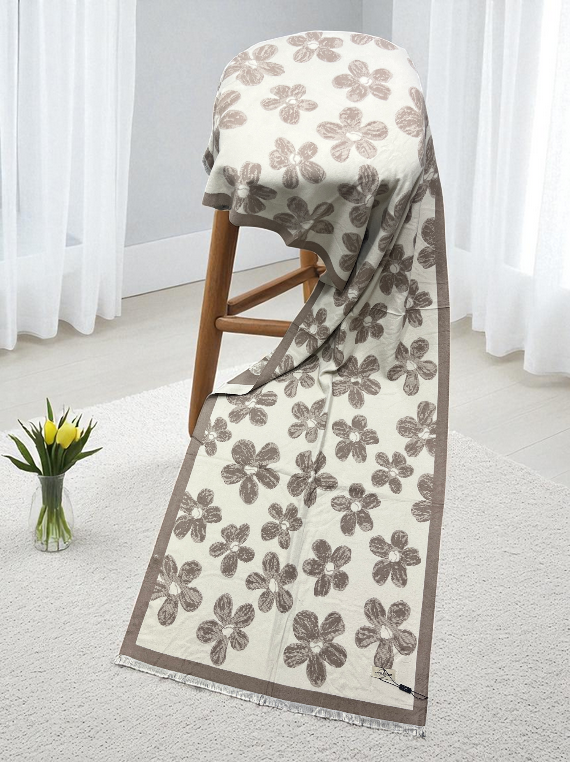 Trendy Printed Check Wool Staller Edit25 (25ST27-01)