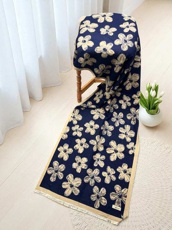 Trendy Printed Check Wool Staller Edit25 (25ST27-08)