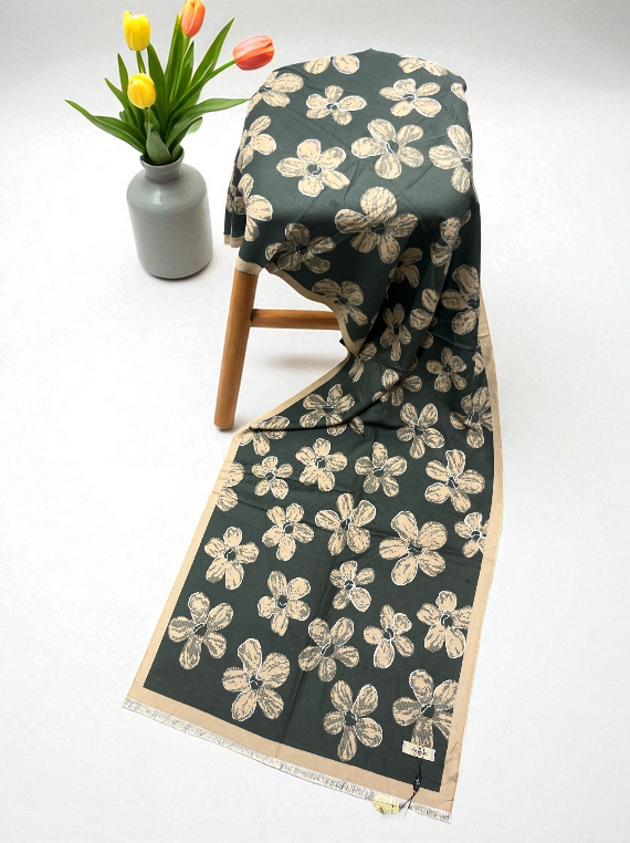 Trendy Printed Check Wool Staller Edit25 (25ST27-09)