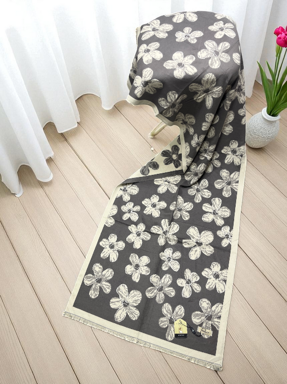 Trendy Printed Check Wool Staller Edit25 (25ST27-10)