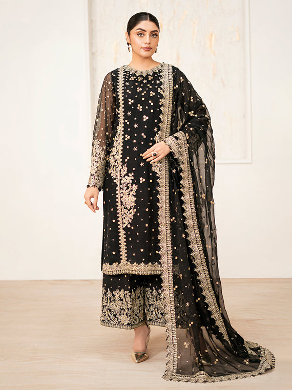 Baroque Festive Embroidered Unstitched Collection'26 (UF-4038)