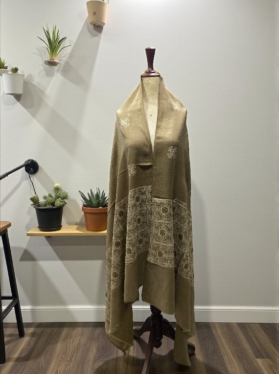 Ultra Soft Embroidery Tila Work Wool Shawl Edit 2025 DS2514 (25DS14-02)