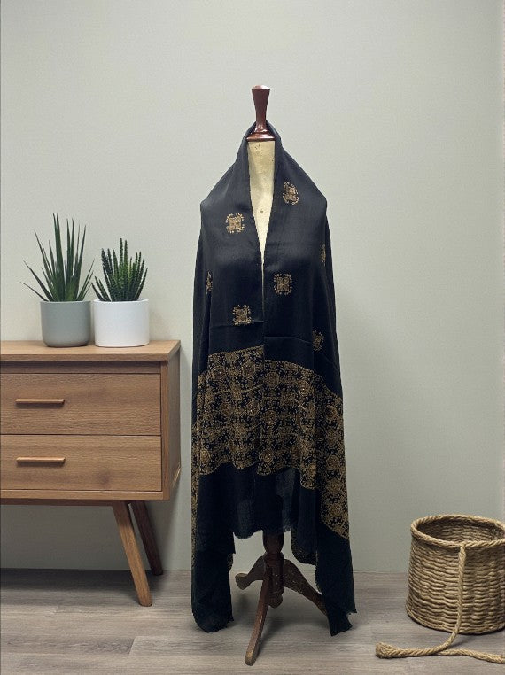 Ultra Soft Embroidery Tila Work Wool Shawl Edit 2025 DS2514 (25DS14-04)