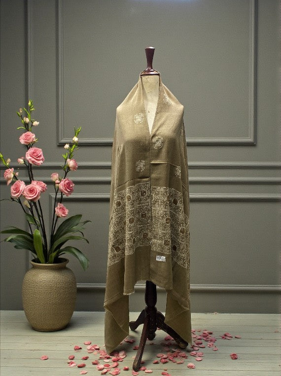 Ultra Soft Embroidery Tila Work Wool Shawl Edit 2025 DS2514 (25DS14-06)