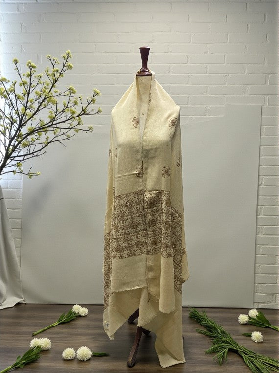 Ultra Soft Embroidery Tila Work Wool Shawl Edit 2025 DS2514 (25DS14-08)