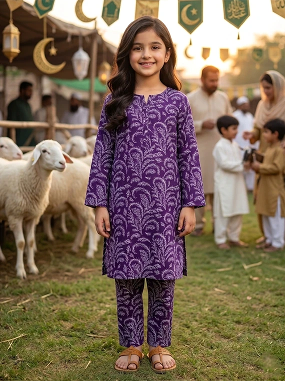 Unstitch Baby Girl EID Printed Lawn Edit 26 Vol-FA44 (D-10)