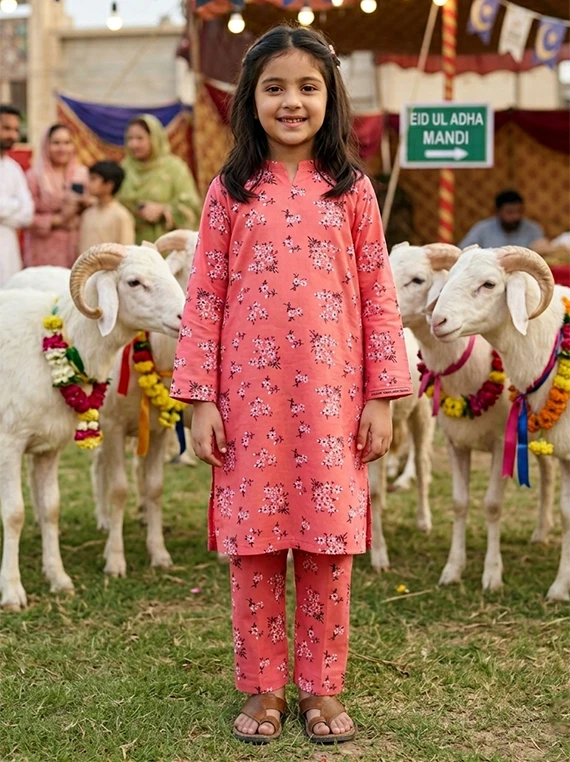 Unstitch Baby Girl EID Printed Lawn Edit 26 Vol-FA44 (D-11)