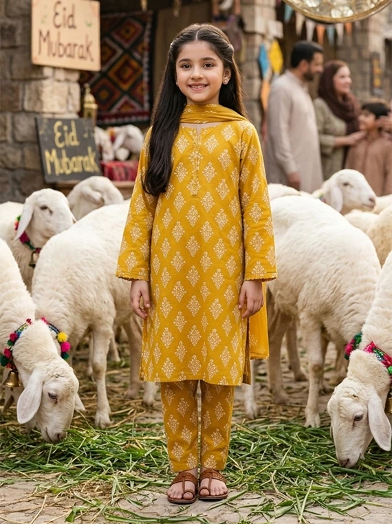 Unstitch Baby Girl EID Printed Lawn Edit 26 Vol-FA44 (D-20)