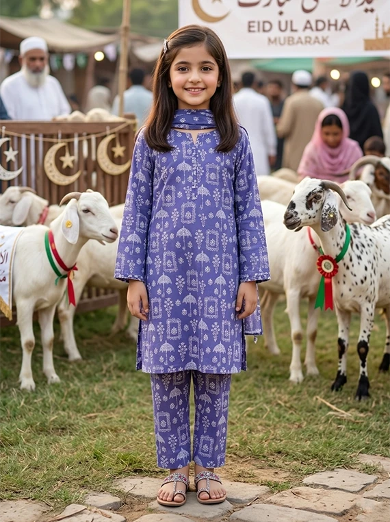 Unstitch Baby Girl EID Printed Lawn Edit 26 Vol-FA44 (D-21)